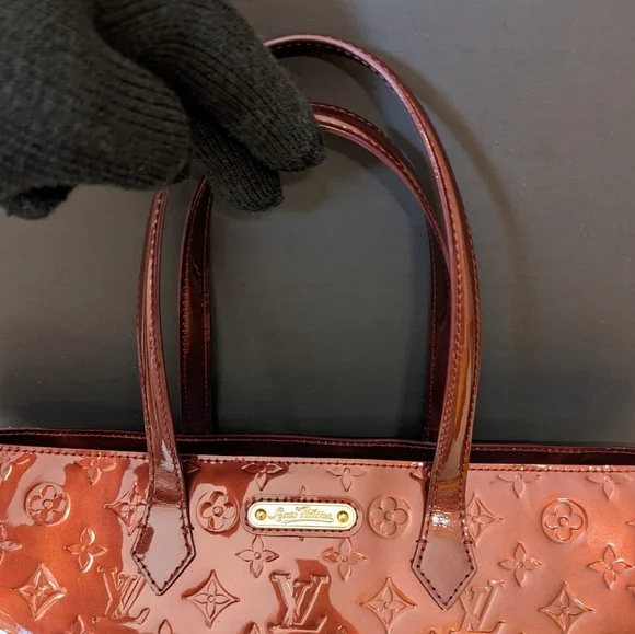 ✨️💎Authentic Louis Vuitton Wilshire MM monogram Vernis - Picture 12 of 16